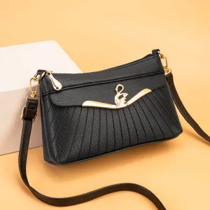 Mom Trendy People Shopping Soft Leather Handbags