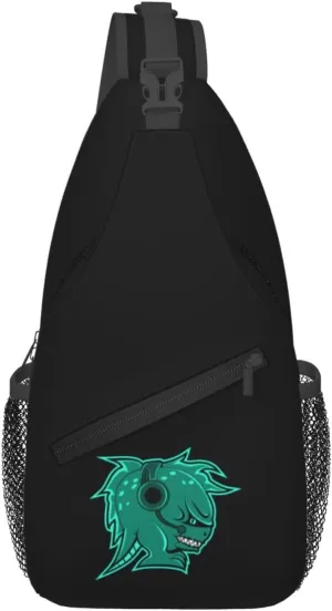 Monster Helmet Crossbody Bags For Women Men Chest Backpack Gym Shoulder Bag Travel Outdoor Sports Casual Crossbody Bags