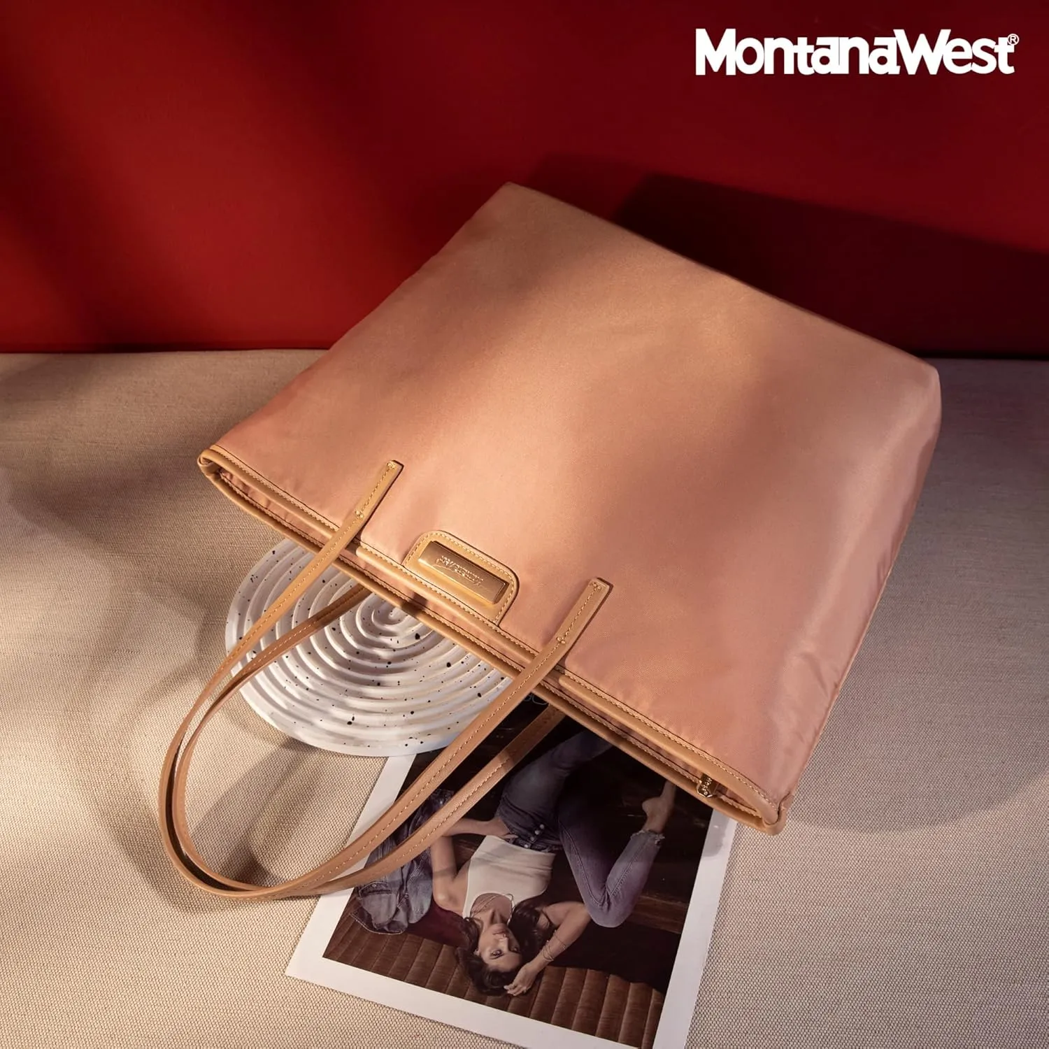 Montana West Nylon Tote Handbags Waterproof Shoulder Purse for Women