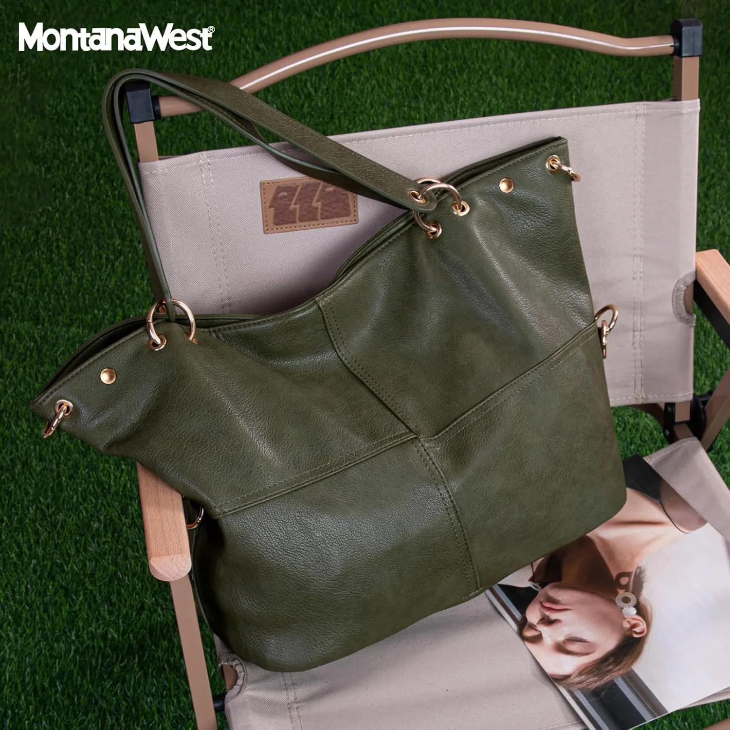Montana West Tote Bag for Women Hobo Handbag Shoulder Top-handle Purses