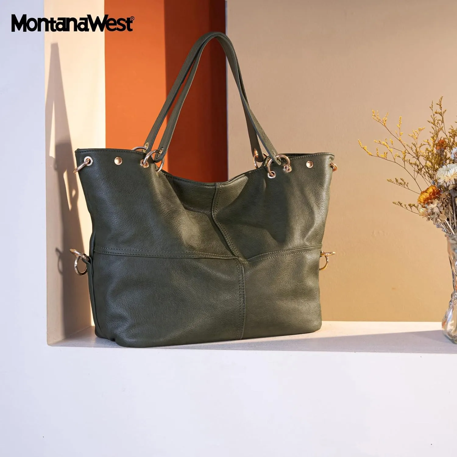 Montana West Tote Bag for Women Hobo Handbag Shoulder Top-handle Purses