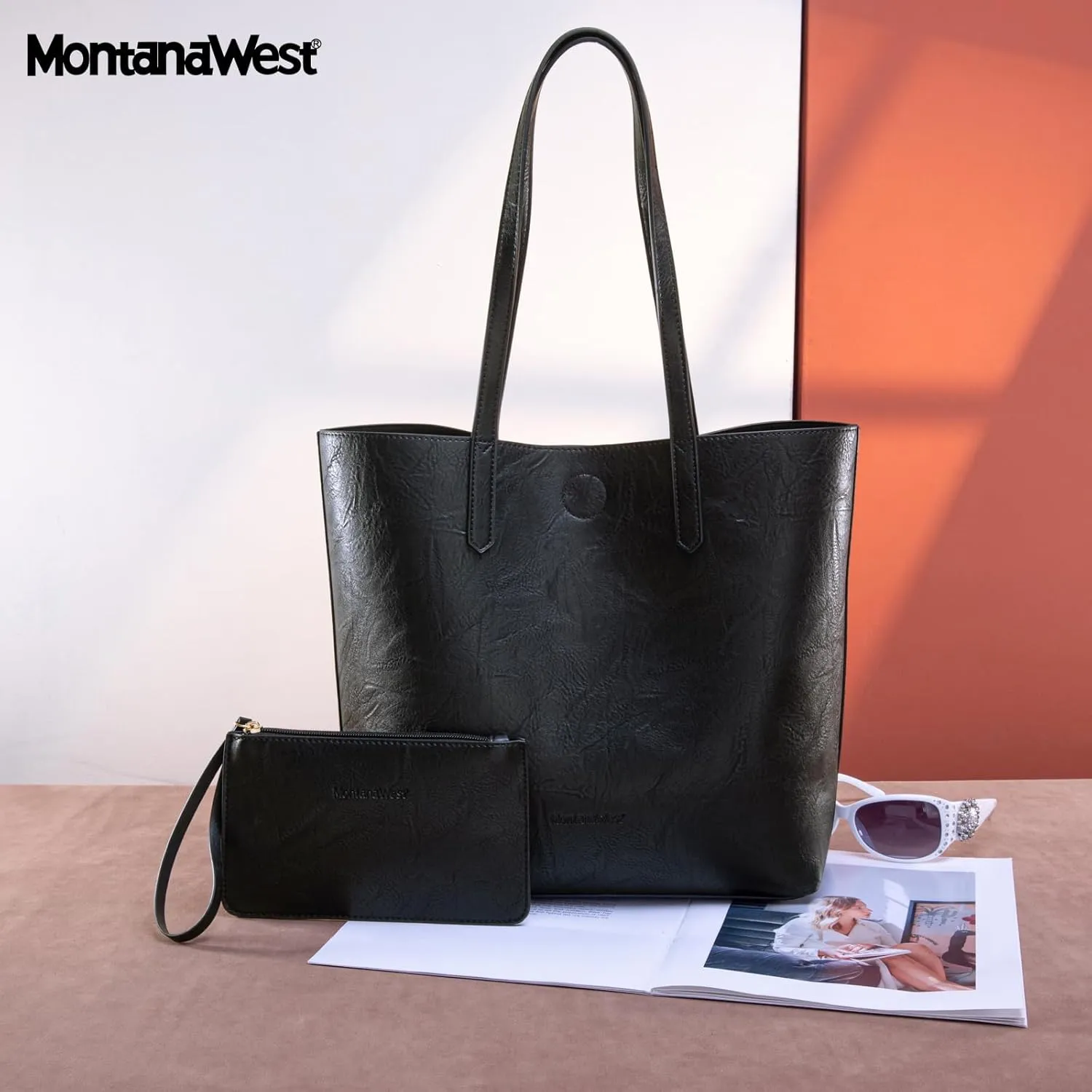 Montana West Tote Bag for Women Top Handle Purses and Handbags Soft Hobo