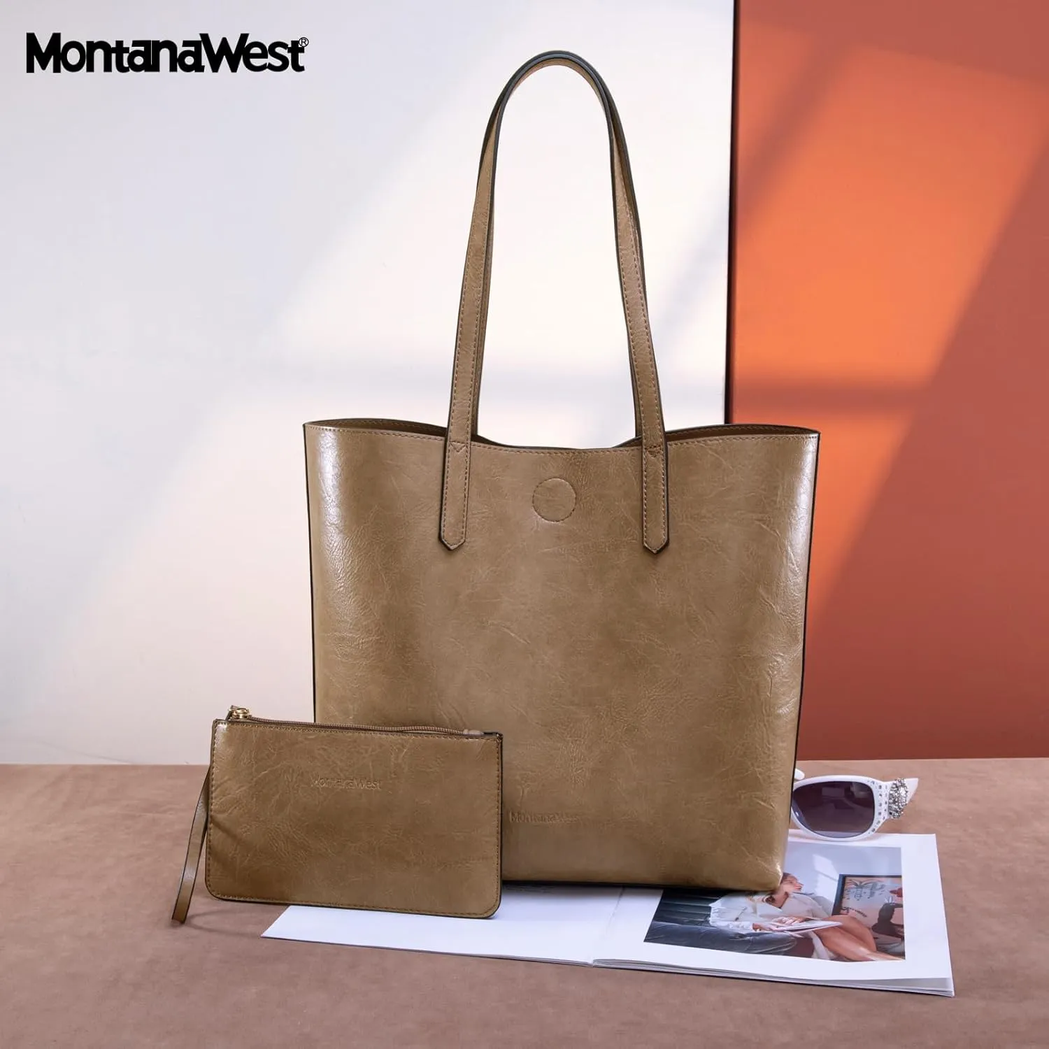Montana West Tote Bag for Women Top Handle Purses and Handbags Soft Hobo