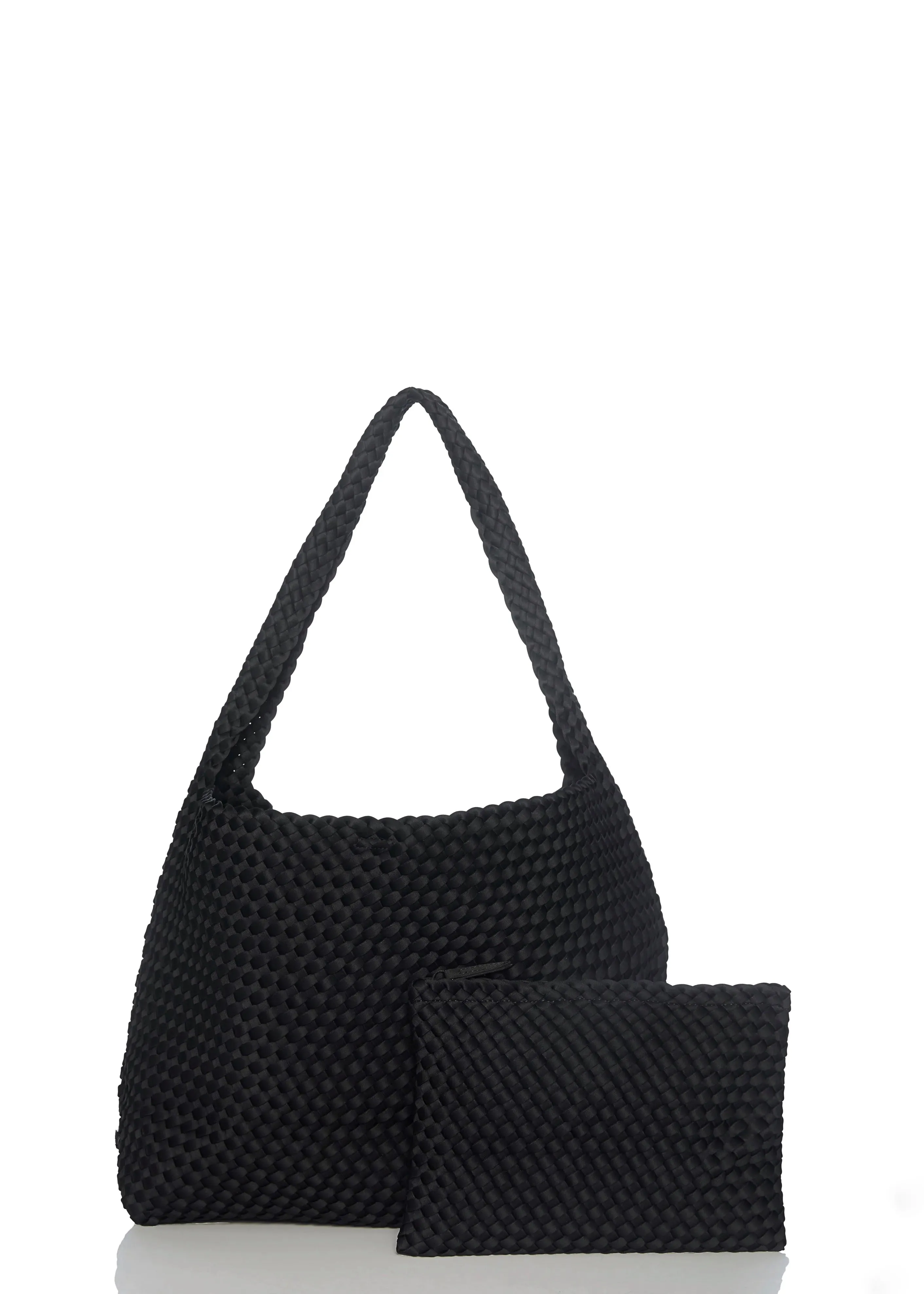 NEOPRENE HOBO BAG | BLACK