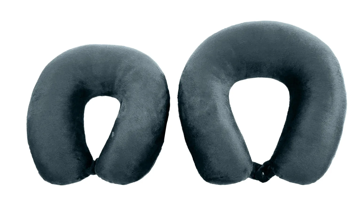 Oversized Fiber Filled Travel Neck Pillow - Adult - Solid Color - 13.25" x 13.25" - 3 Colors Available