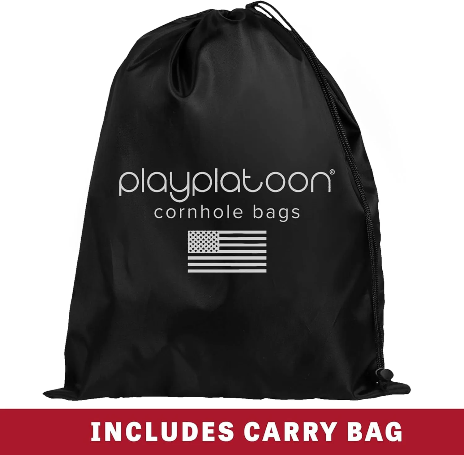Play Platoon Tournament Series Cornhole Bags - Pro Style Dual Sided Slick and Sticky Side Bags - Set of 8 - Designed in USA