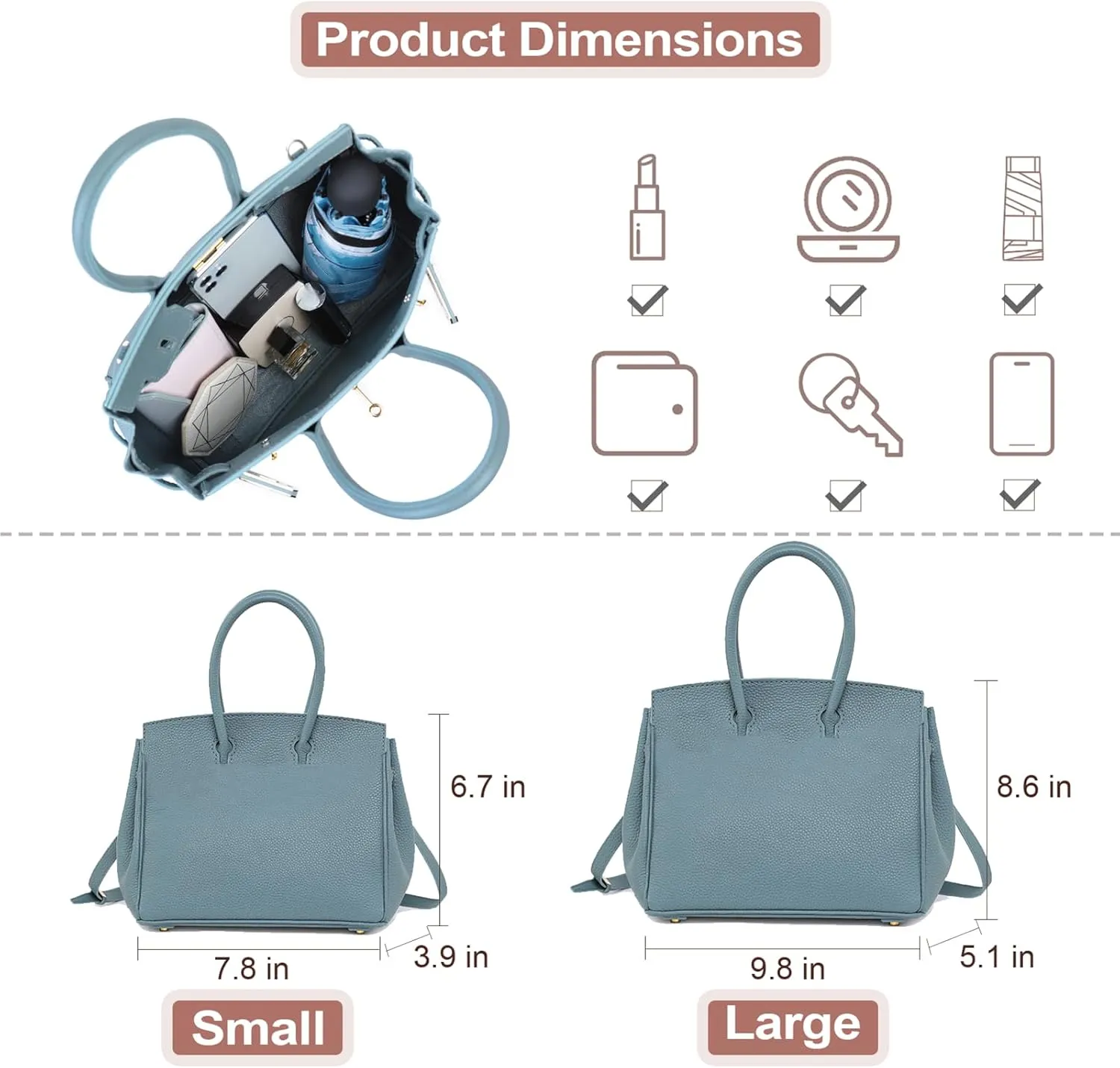 POPSEWING Leather Crossbody DIY Bag Kit, Designer Handbags for Women, DIY Bag Kit for Girls, Shoulder Bag Leather Working Kit with Sewing Kit for Girlfriend Christmas Personalized Gift (White)