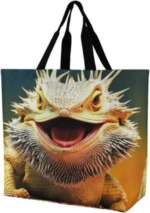 Portable Grocery Shoulder Bag for Women Casual Reusable Shopping Bag Large Tote Bags