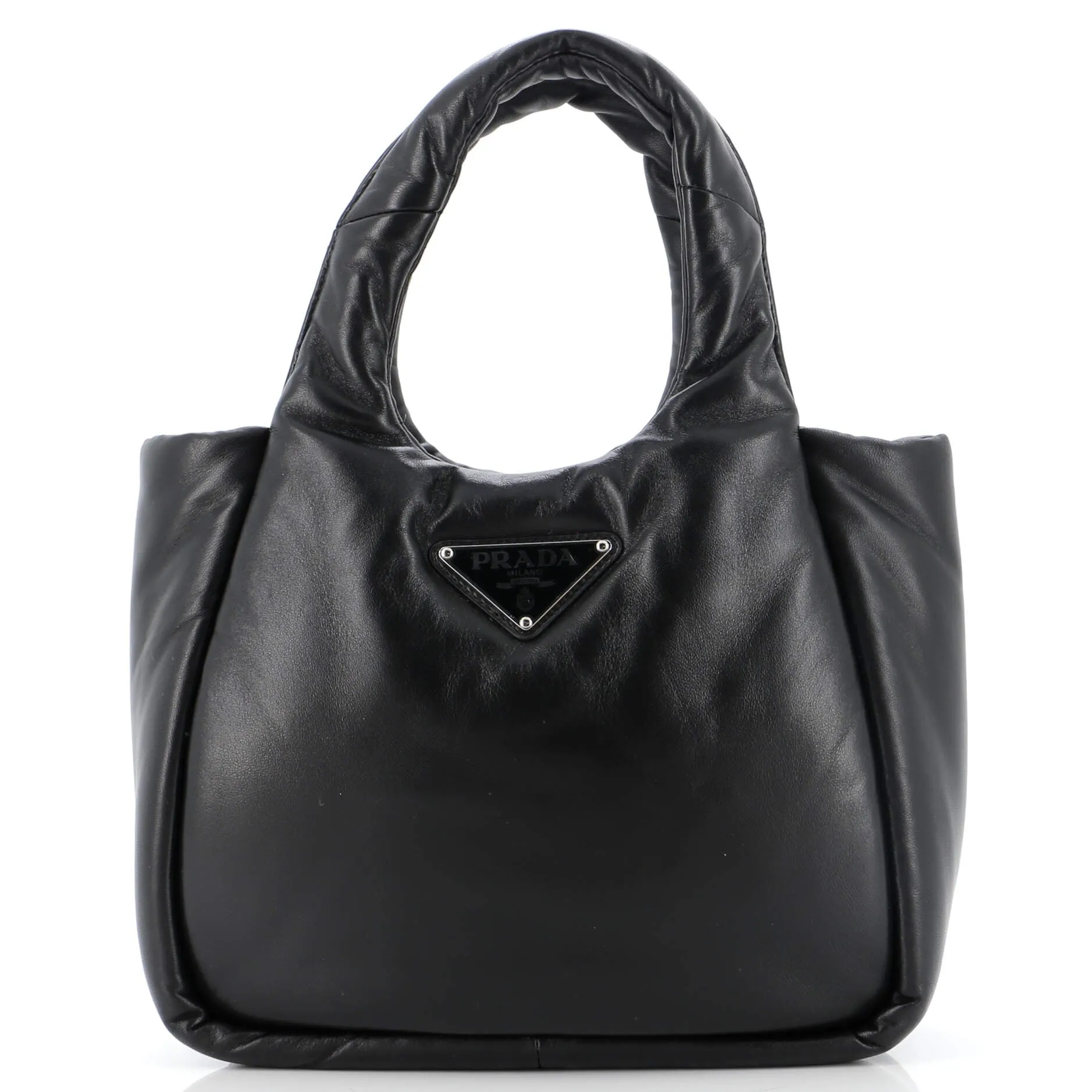 PRADA Padded Soft Tote Leather Medium