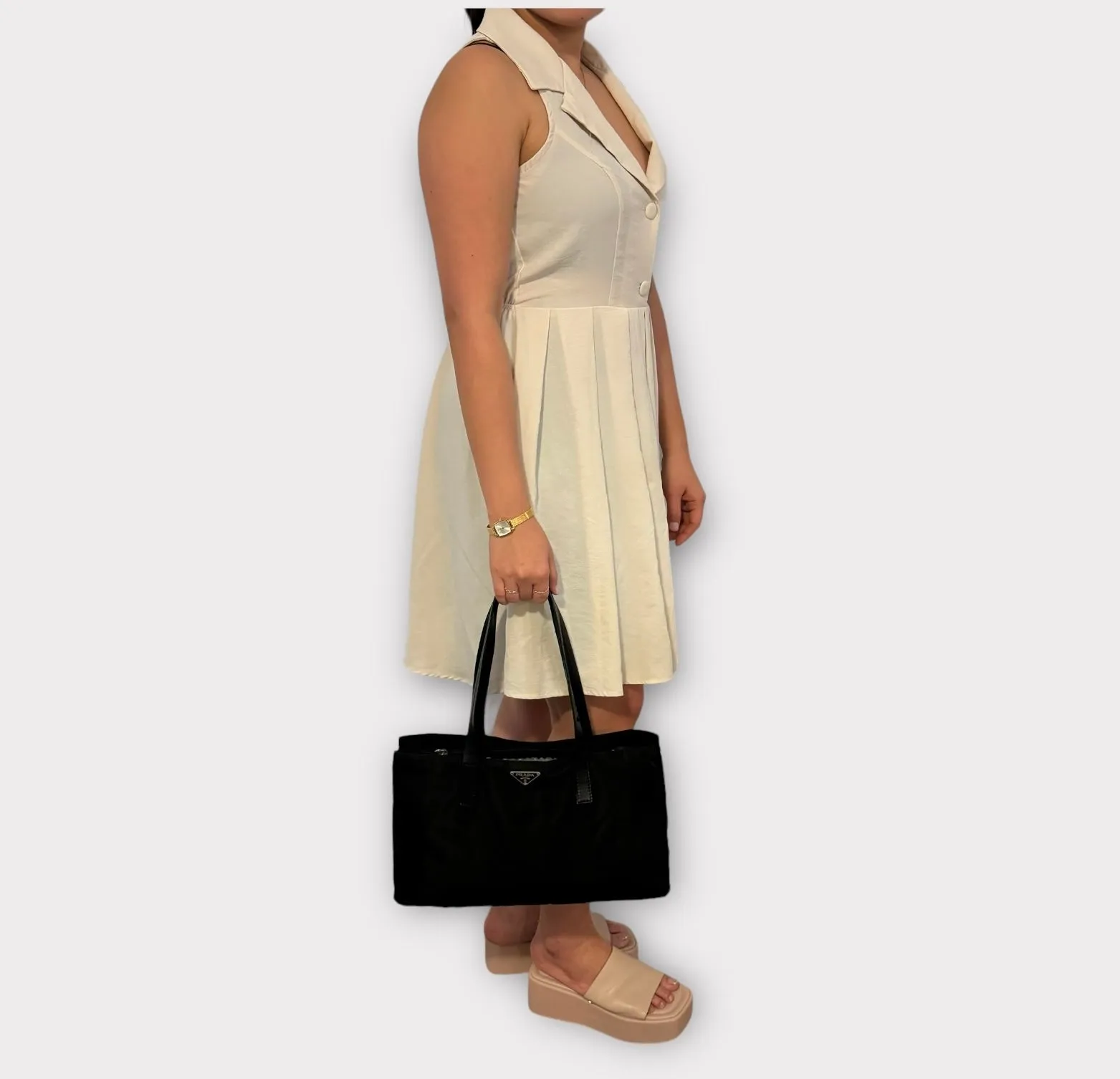 Prada Tessuto Nylon Tote Bag - Black