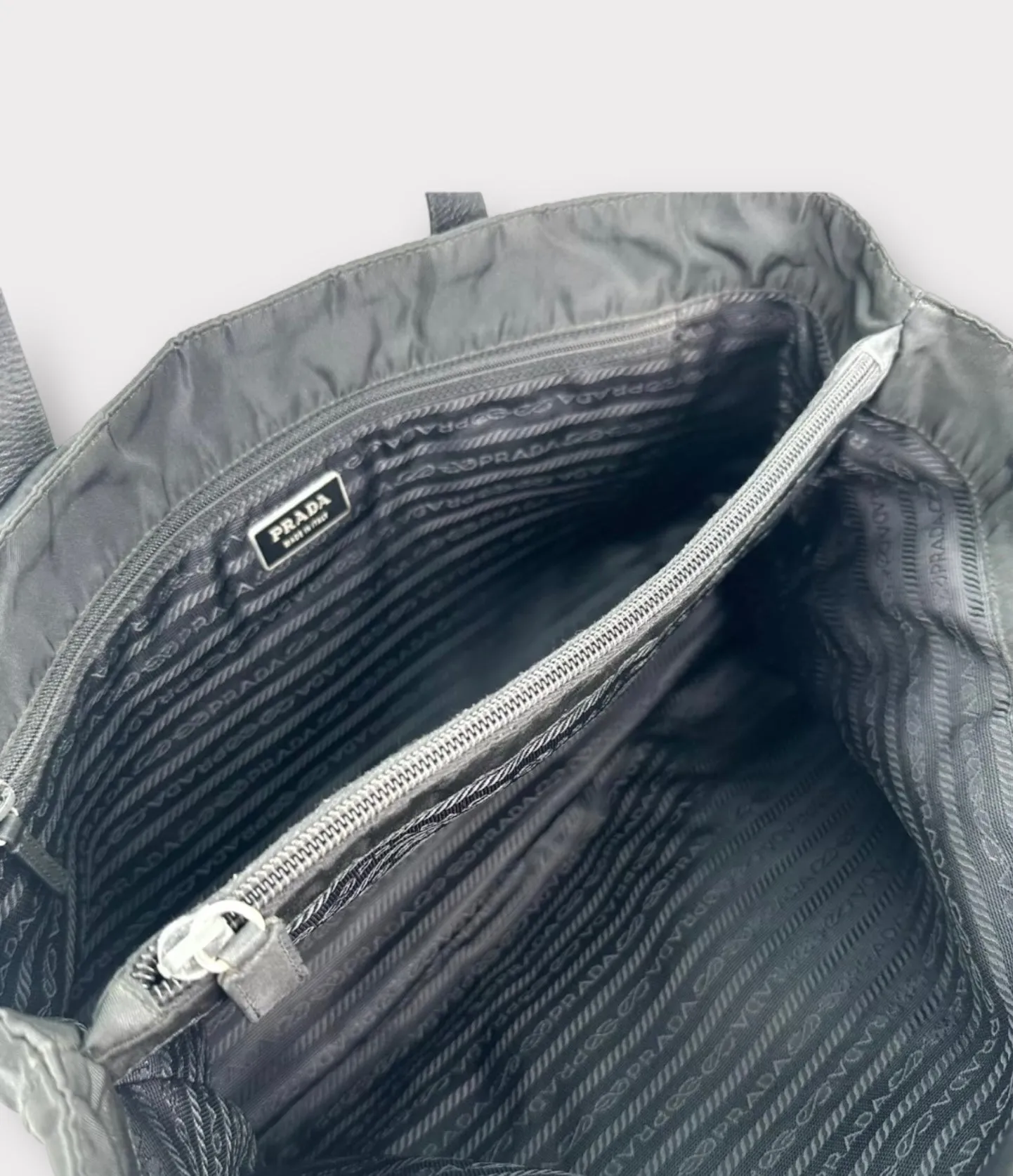 Prada Tessuto Nylon Tote Bag - Black