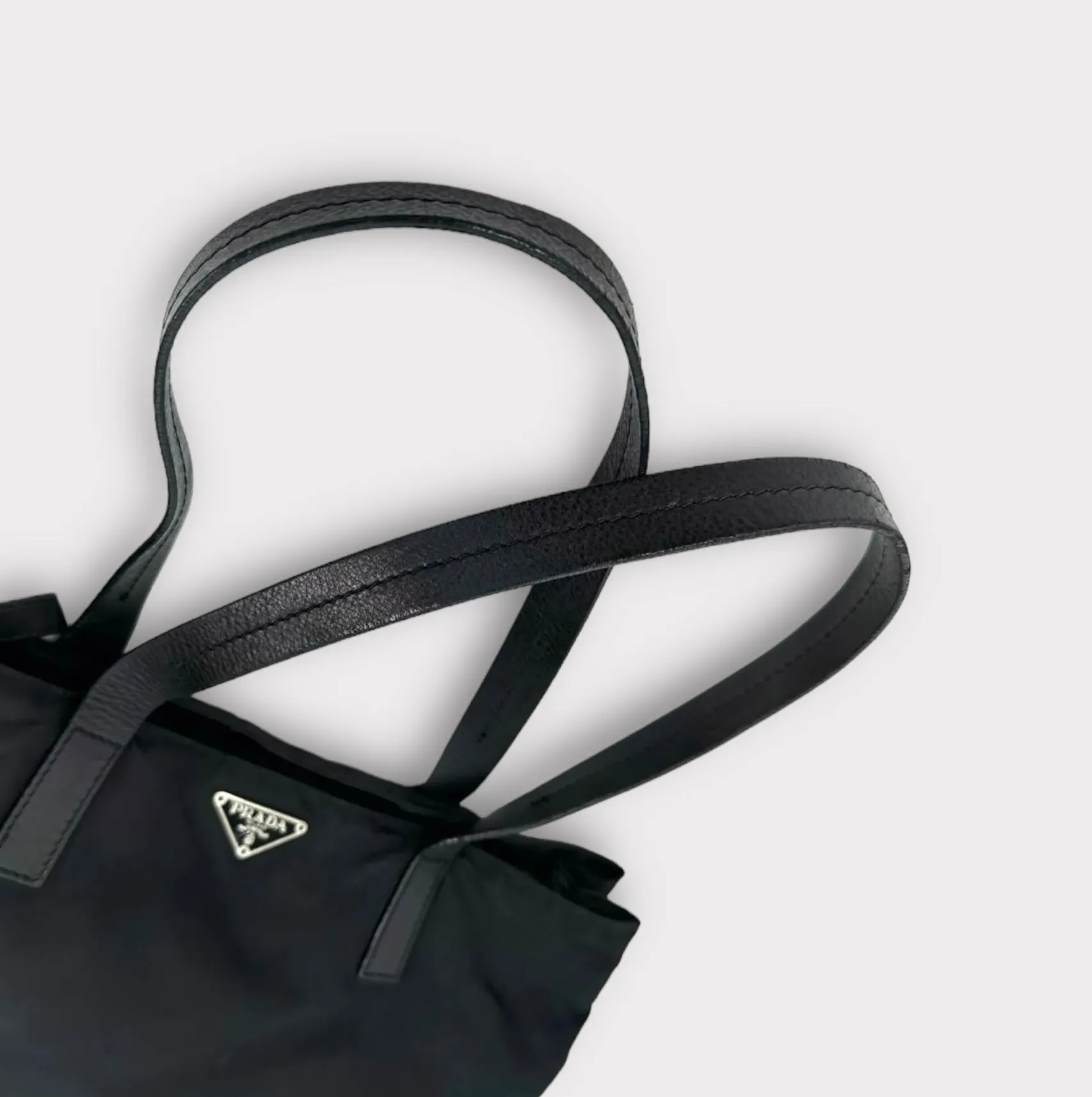 Prada Tessuto Nylon Tote Bag - Black