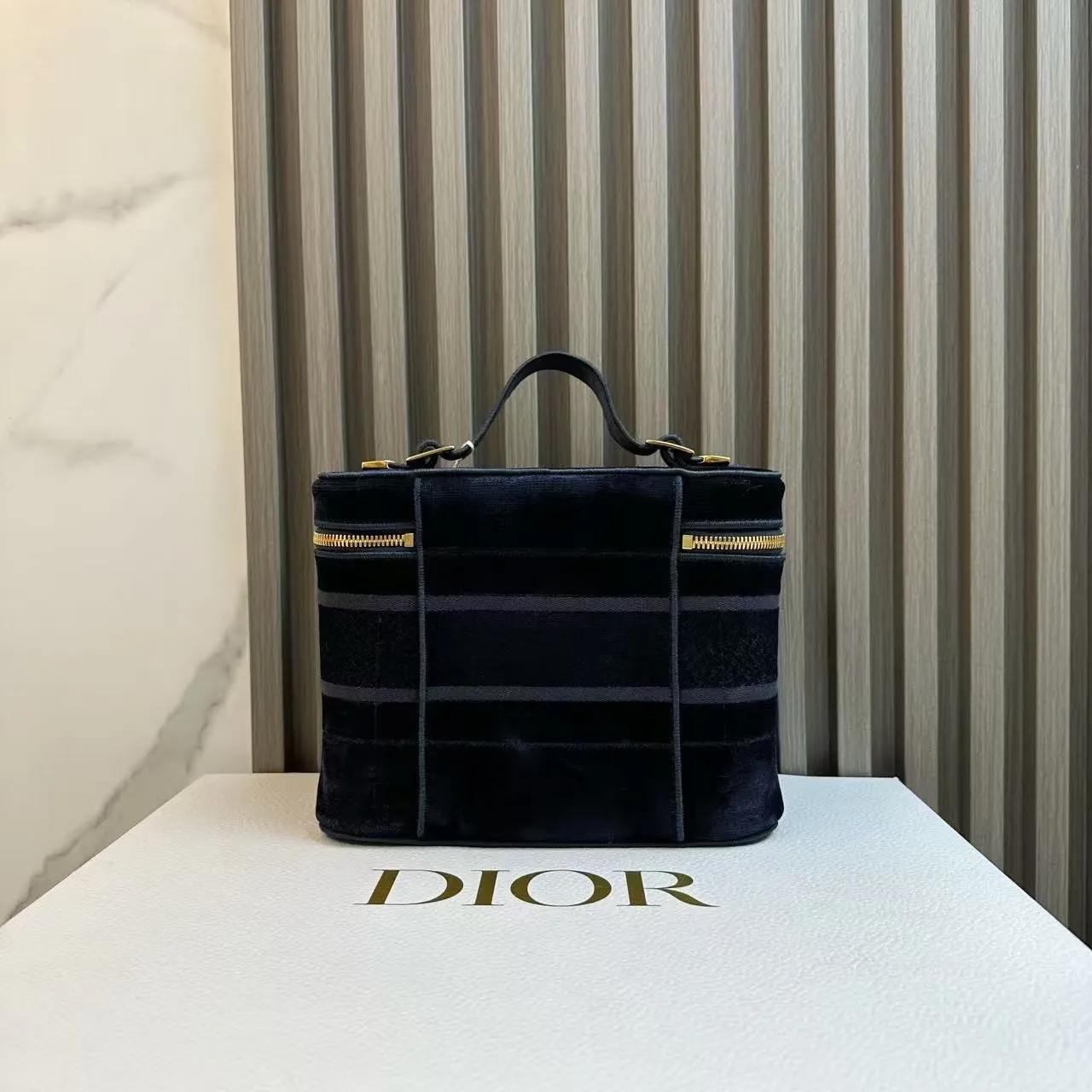 Preloved Christian Dior Soft Trunk Black Shoulder Bag