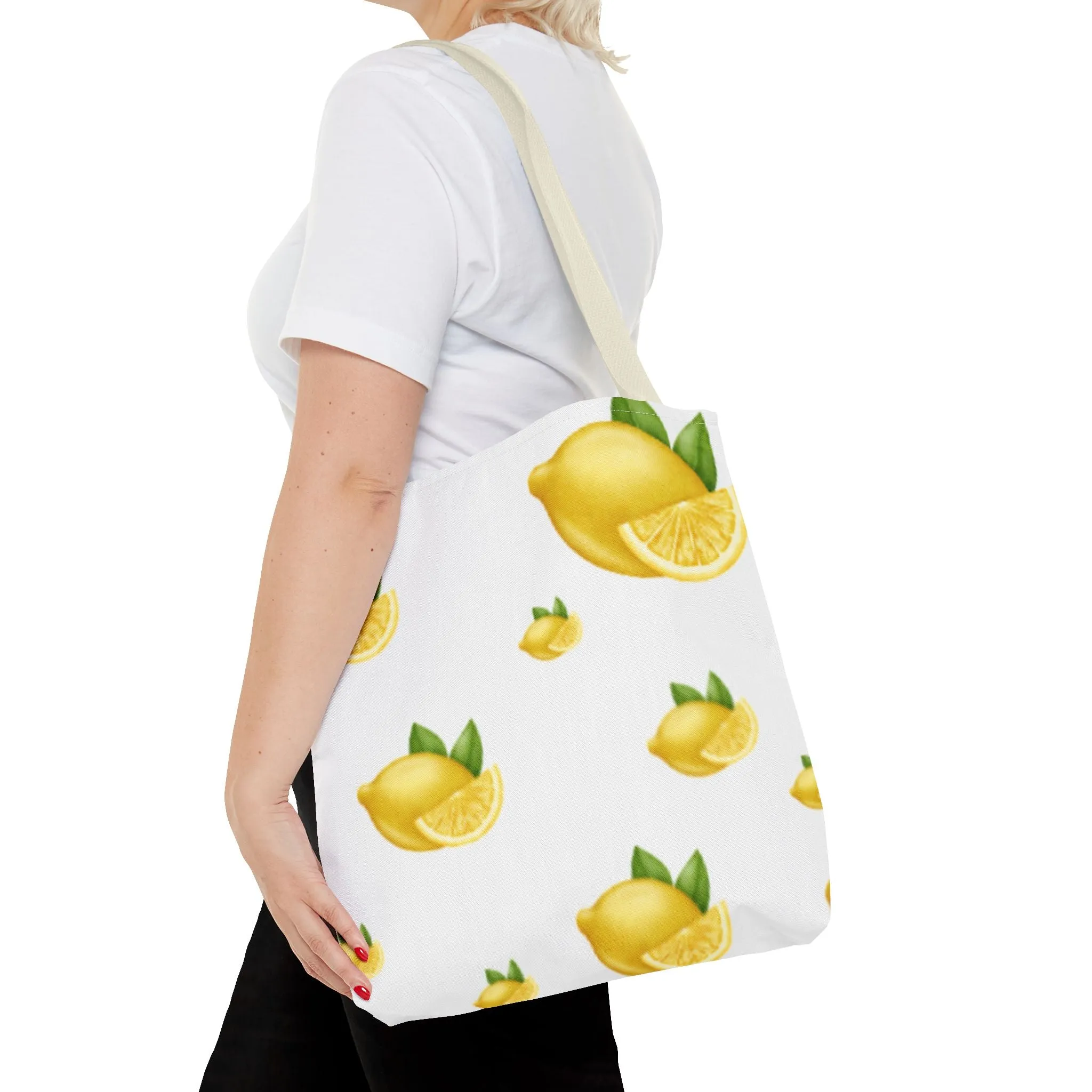 Print Eco-Friendly Farmhouse Bag Beach Summer for Citrus Lemon Bag, International shipping Tote, Shopper, Bag, No customs hassle Gift Decor, Her, Grocery Tote