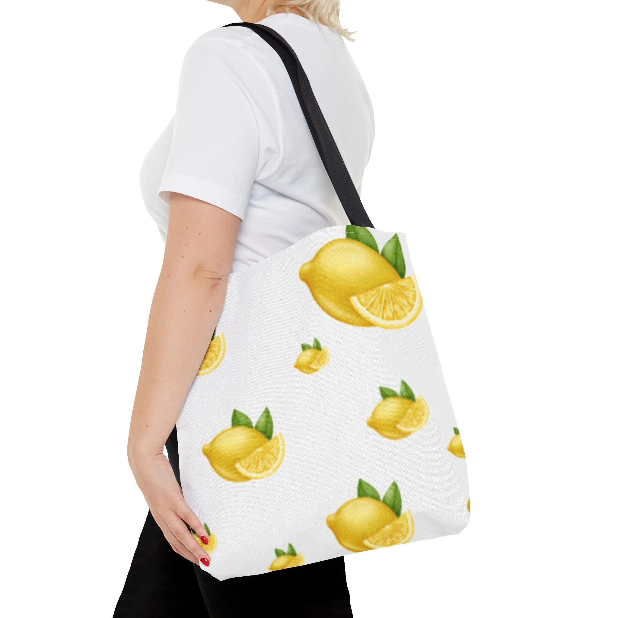 Print Eco-Friendly Farmhouse Bag Beach Summer for Citrus Lemon Bag, International shipping Tote, Shopper, Bag, No customs hassle Gift Decor, Her, Grocery Tote