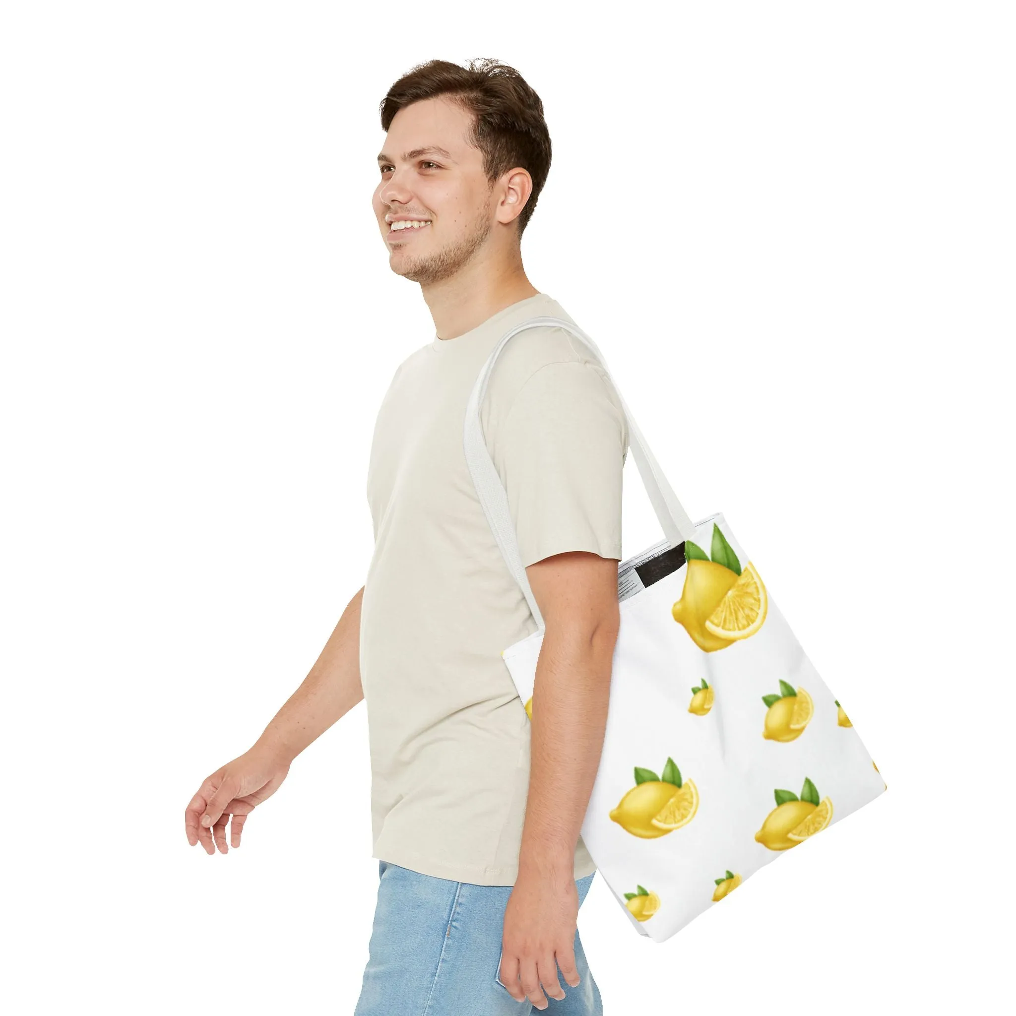 Print Eco-Friendly Farmhouse Bag Beach Summer for Citrus Lemon Bag, International shipping Tote, Shopper, Bag, No customs hassle Gift Decor, Her, Grocery Tote