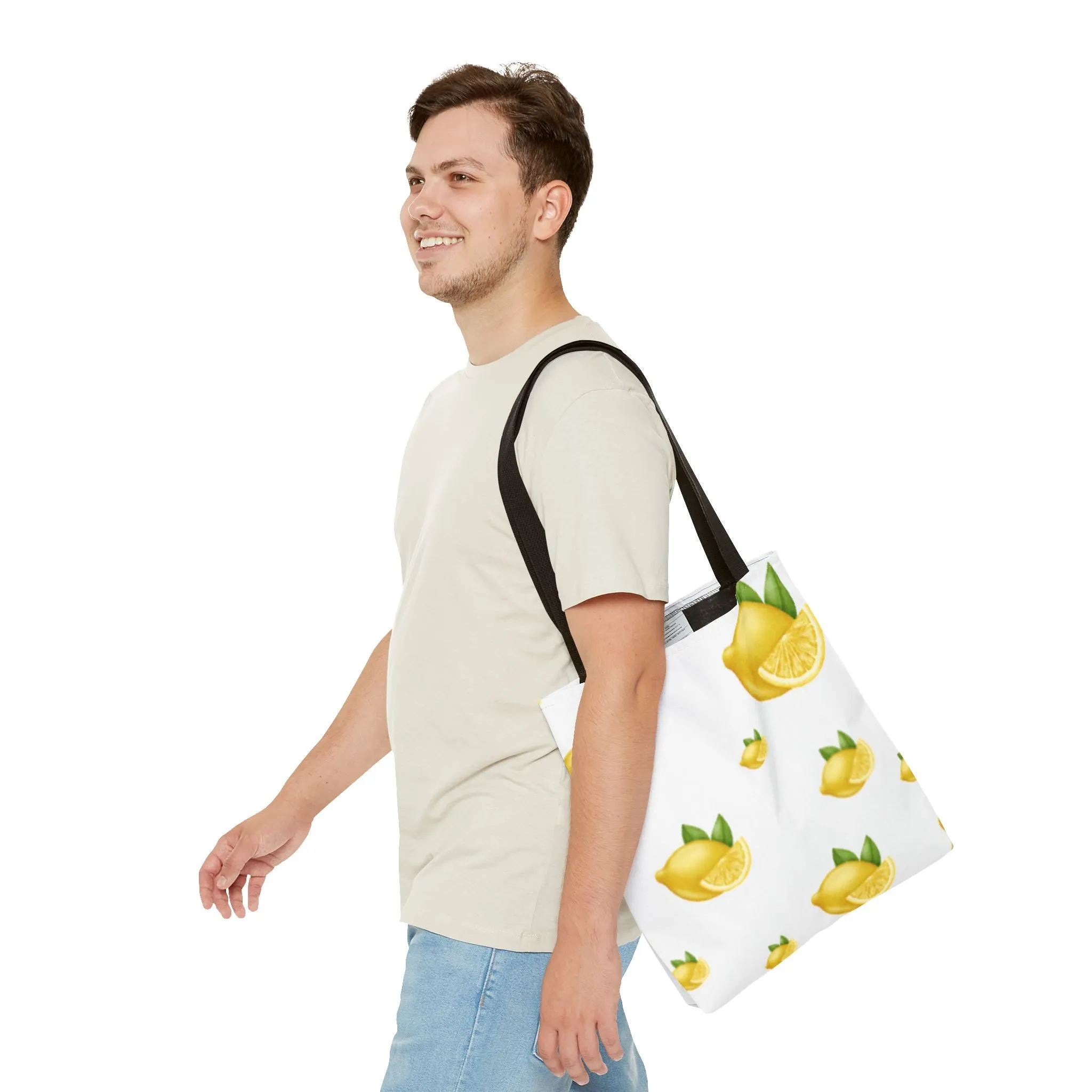 Print Eco-Friendly Farmhouse Bag Beach Summer for Citrus Lemon Bag, International shipping Tote, Shopper, Bag, No customs hassle Gift Decor, Her, Grocery Tote