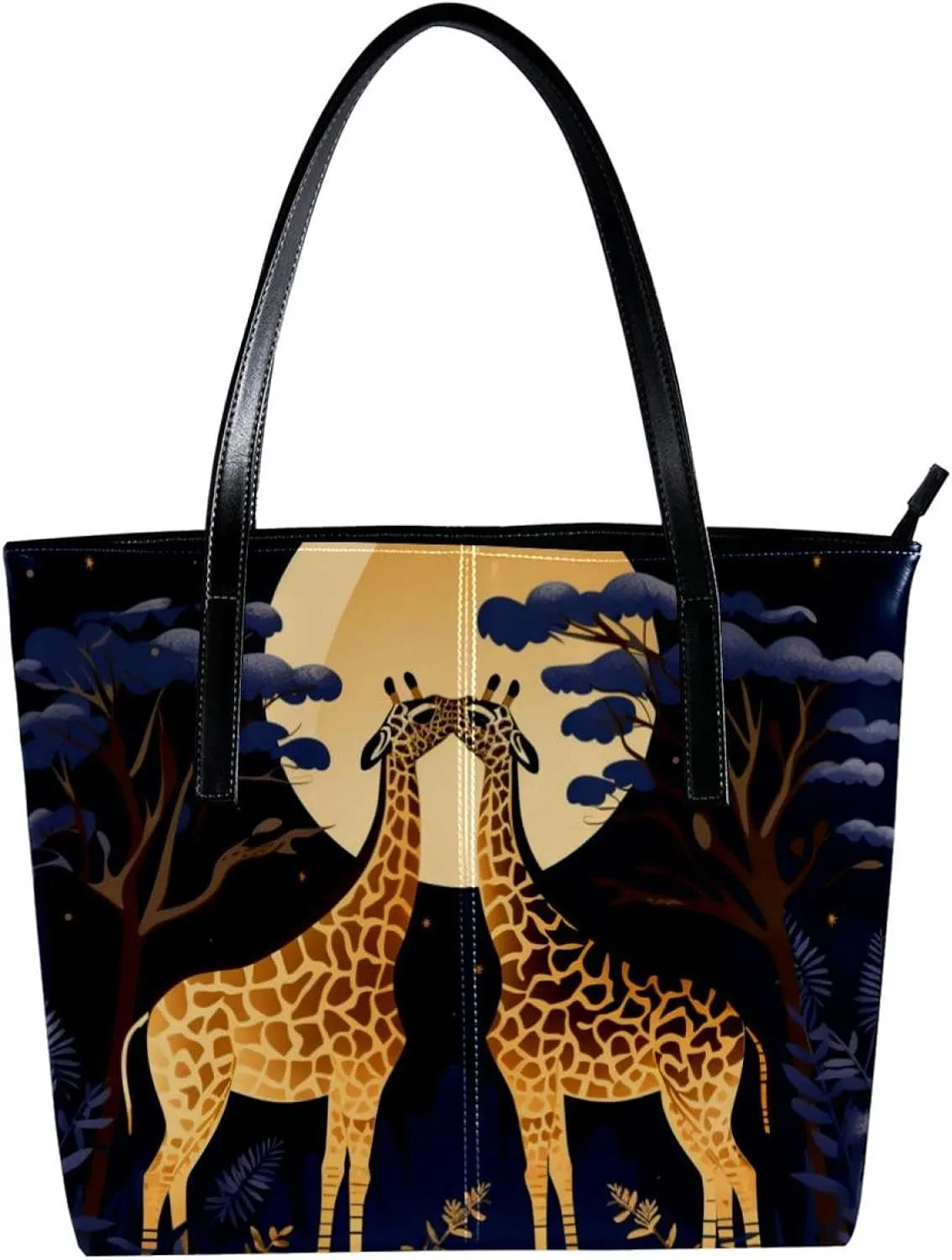 Purses for Women,Tote Bag Aesthetic,Women's Tote Handbags,African Giraffe Grassland