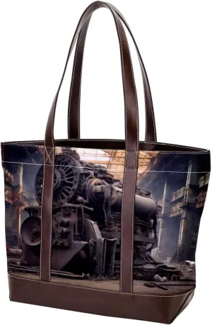 Purses for Women,Tote Bag for Women,Handbags for Women,Retro Machine Part Art Pattern
