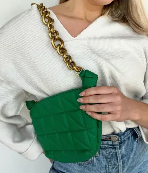 Quilted chain bag