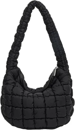Quilted Tote Bag for Women Puffer Bag Lightweight Padding Shoulder Purse Hobo Bags Satchel Handbag Cloud Bags with Zip 2025