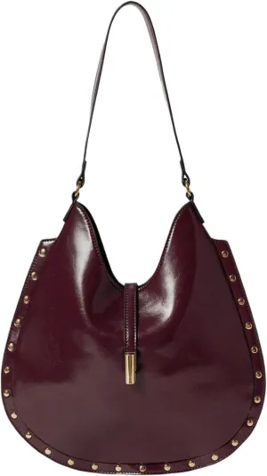 QWINEE Women's Vintage Purse Large Capacity Shoulder Bag Leather Underarm Bags