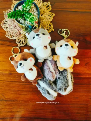 Racoon Plushy Keychains