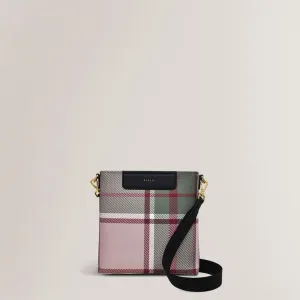 Radley Manor Gardens Check Small Ziptop Crossbody Bag - Racing Green