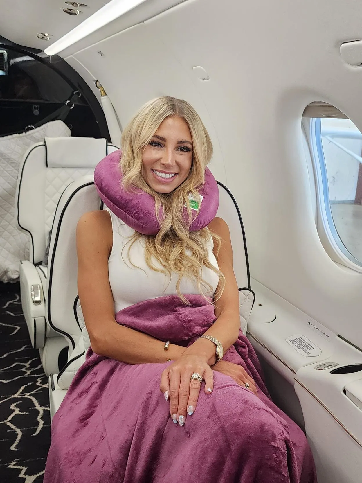 Recycled Fiber Filled Travel Neck Pillow - Adult - Solid Color - 12" x 12" - 5 Colors Available