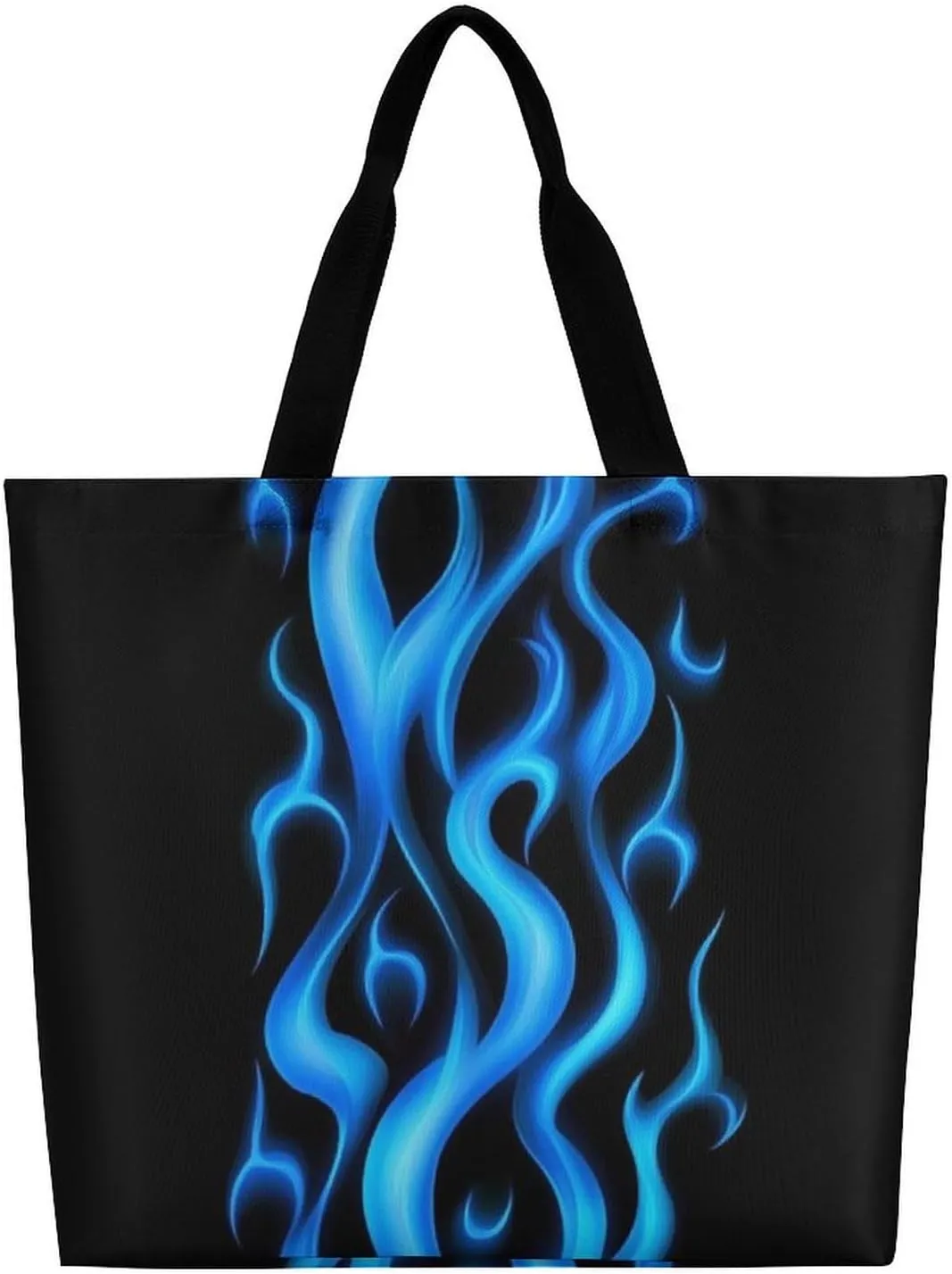 Reusable Shoulder Bag for Women, Portable Large Grocery Shopping Bags Casual Tote Bag