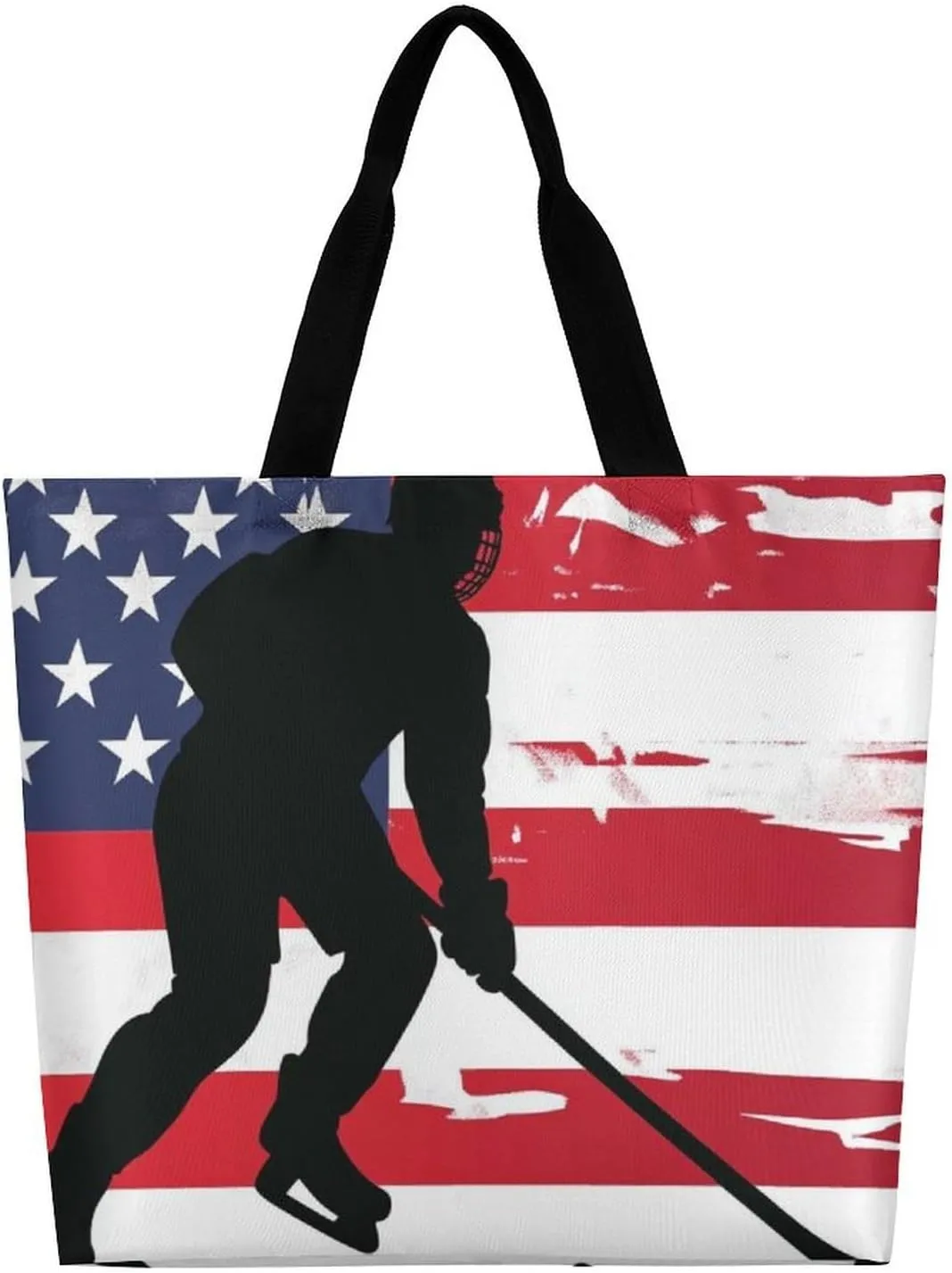 Reusable Shoulder Bag for Women, Portable Large Grocery Shopping Bags Casual Tote Bag