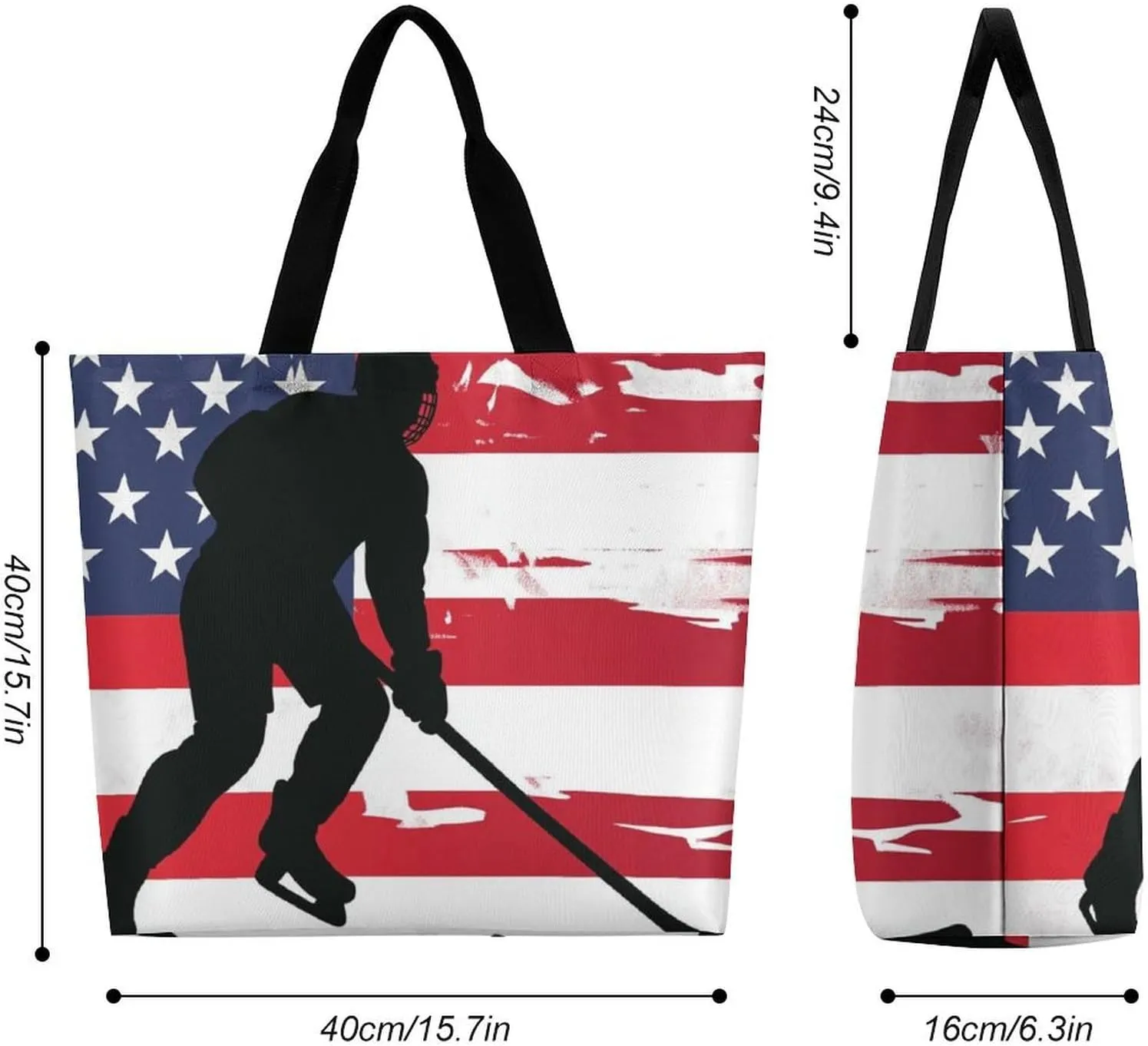 Reusable Shoulder Bag for Women, Portable Large Grocery Shopping Bags Casual Tote Bag