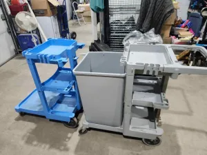Rubbermaid Cleaning Carts - 2 Available