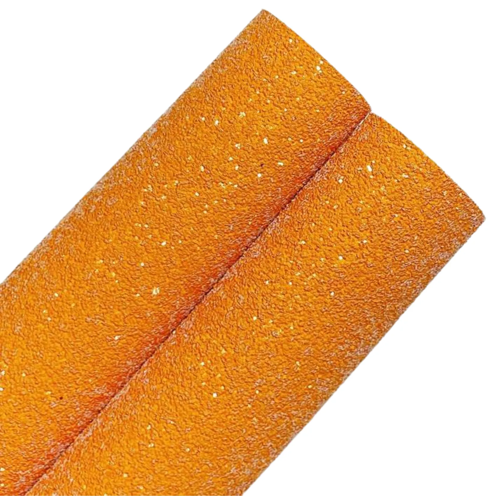Rustic Orange Chunky Glitter Felt