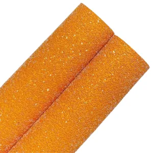 Rustic Orange Chunky Glitter Felt