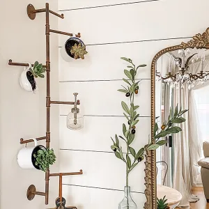 Rustic Wall Mounted Swivel Coat Rack