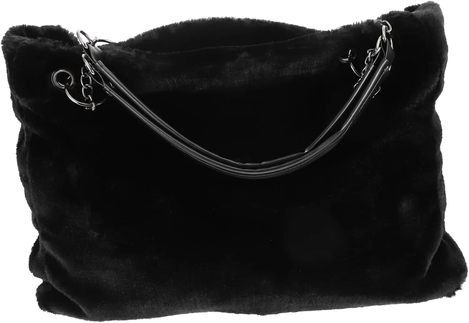 SAFIGLE Handbag Plush Bag Outdoor Carry Bag Plush Tote Bag Plush Leisure Bag Plush Shoulder Bag Winter Tote Bag