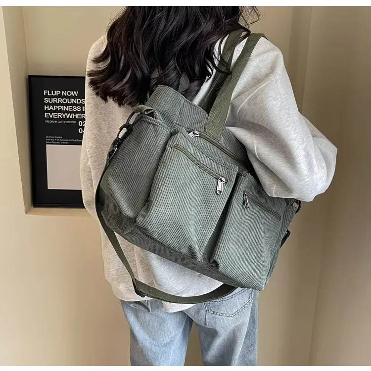 SAIRA | CORDUROY TOTE BAG