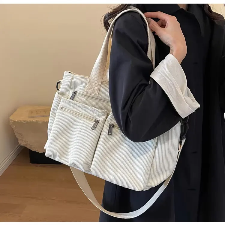 SAIRA | CORDUROY TOTE BAG