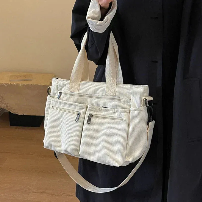 SAIRA | CORDUROY TOTE BAG