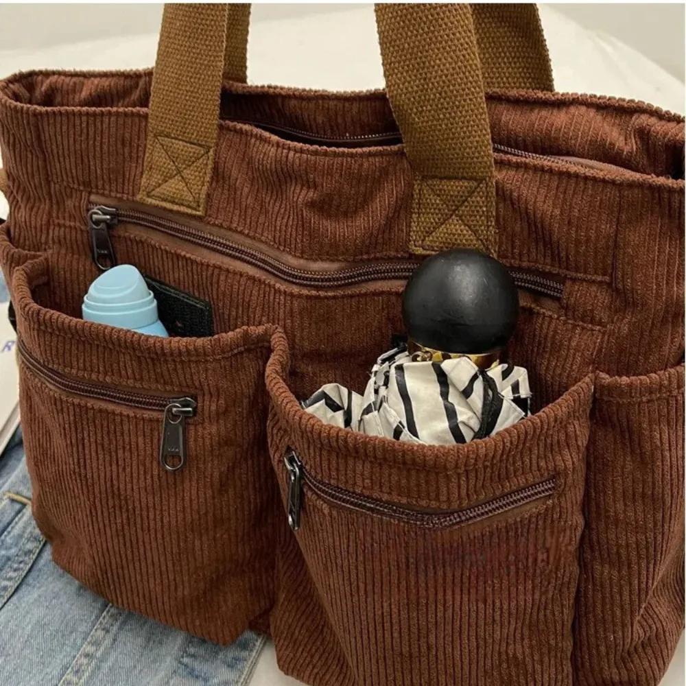 SAIRA | CORDUROY TOTE BAG