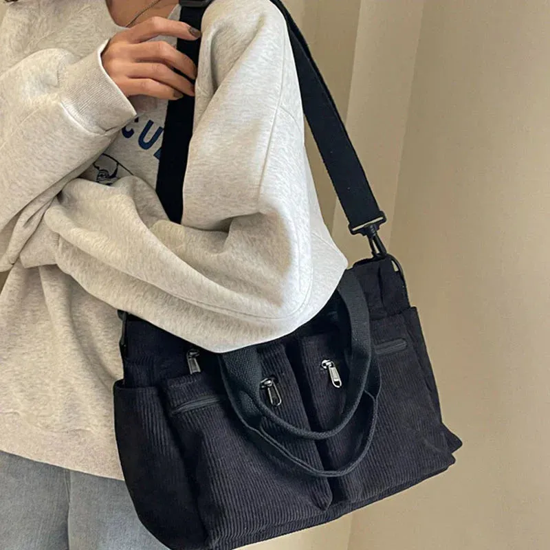 SAIRA | CORDUROY TOTE BAG