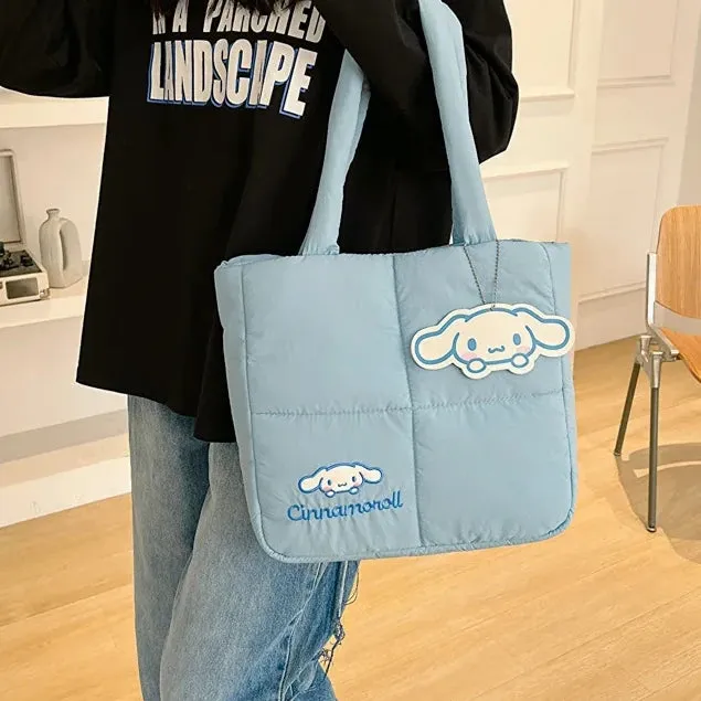 Sanrio Cinnamoroll Puffer Shoulder Bag | Puffy Tote Bag