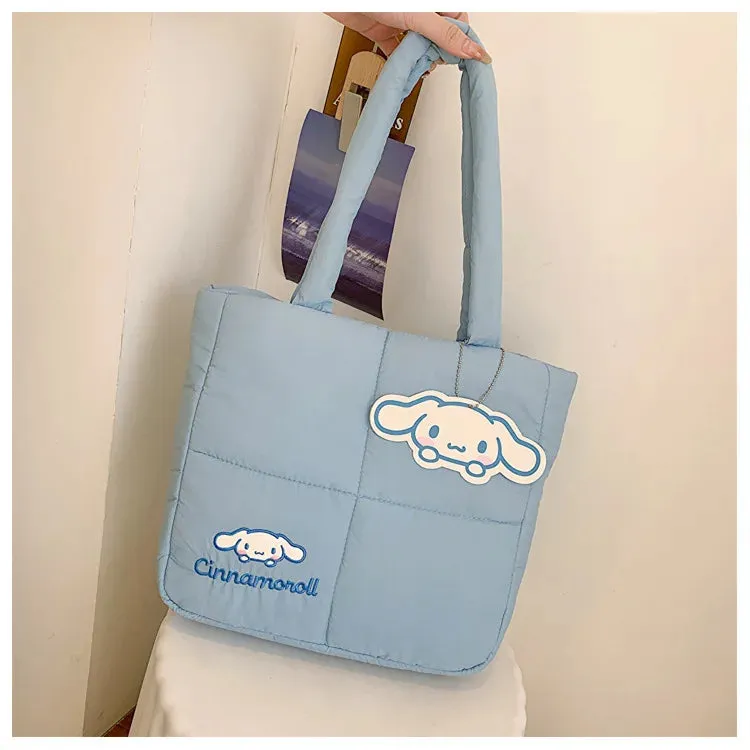 Sanrio Cinnamoroll Puffer Shoulder Bag | Puffy Tote Bag