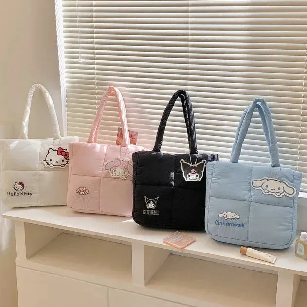 Sanrio Cinnamoroll Puffer Shoulder Bag | Puffy Tote Bag