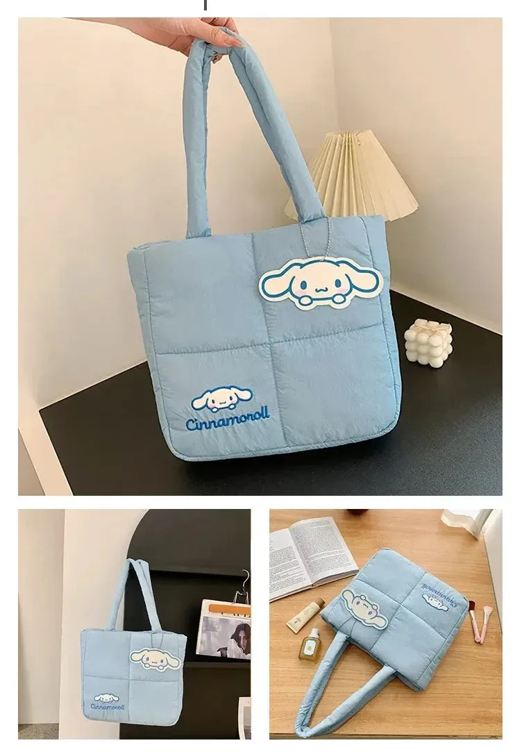 Sanrio Cinnamoroll Puffer Shoulder Bag | Puffy Tote Bag