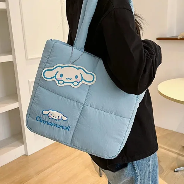 Sanrio Cinnamoroll Puffer Shoulder Bag | Puffy Tote Bag