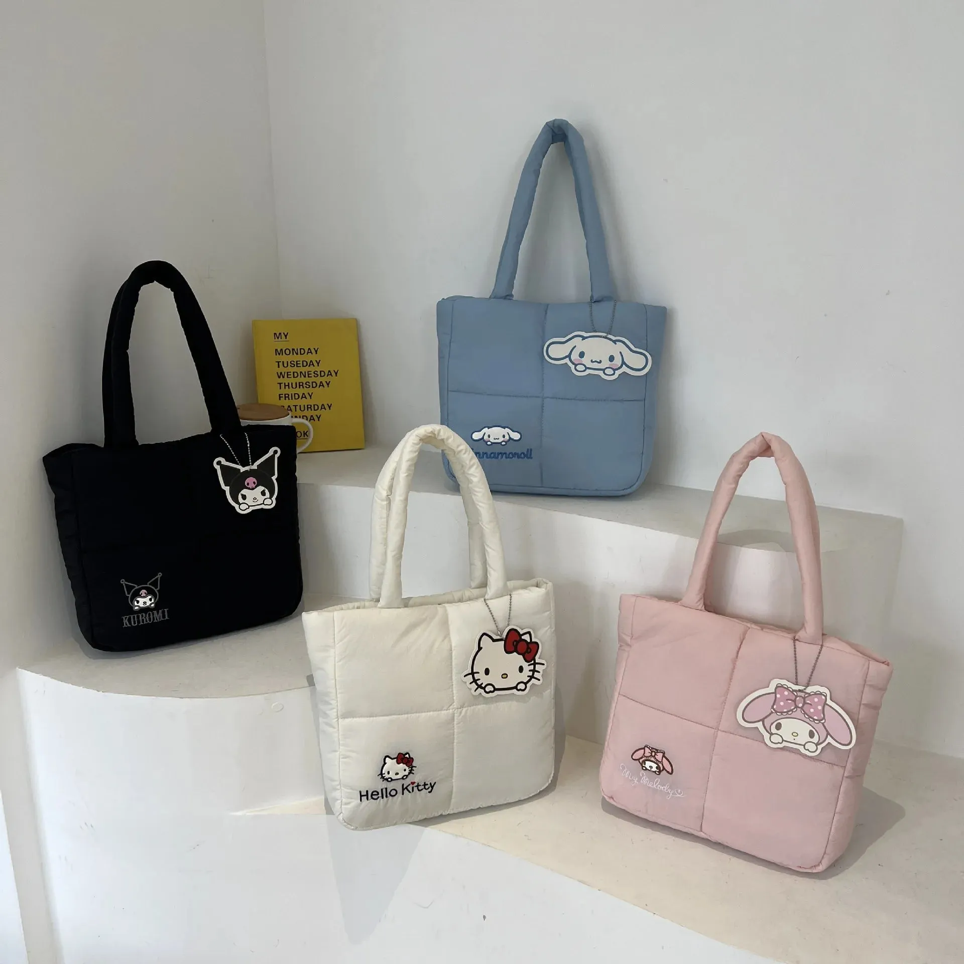 Sanrio My Melody Puffer Shoulder Bag | Puffy Tote Bag