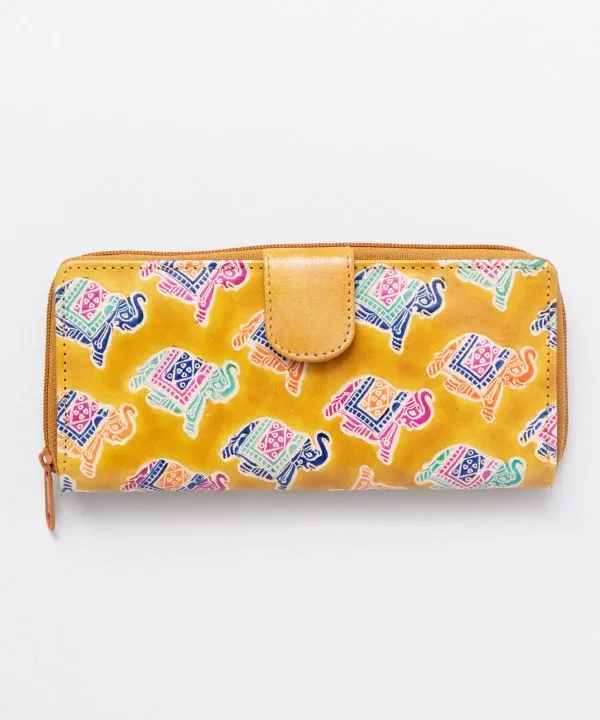 SANTINI Leather Long Wallet