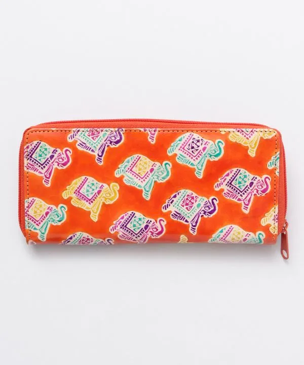 SANTINI Leather Long Wallet